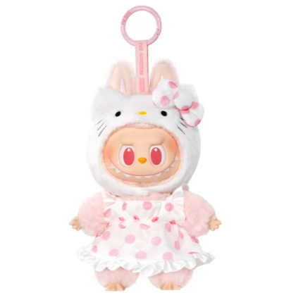 The Monsters Labubu Keychain X Hello Kitty Vinyl Plush Pendant