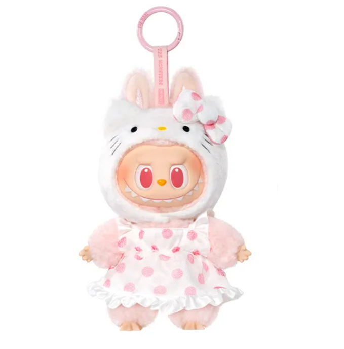 The Monsters Labubu Keychain X Hello Kitty Vinyl Plush Pendant The Monsters Labubu Keychain X Hello Kitty Vinyl Plush Pendant