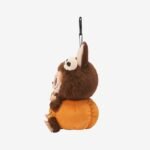 Happy Halloween Labubu Doll Party Series – Sitting Pumpkin Vinyl Plush Pendant