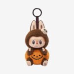 Happy Halloween Labubu Doll Party Series – Sitting Pumpkin Vinyl Plush Pendant