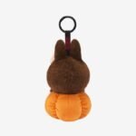 Happy Halloween Labubu Doll Party Series – Sitting Pumpkin Vinyl Plush Pendant