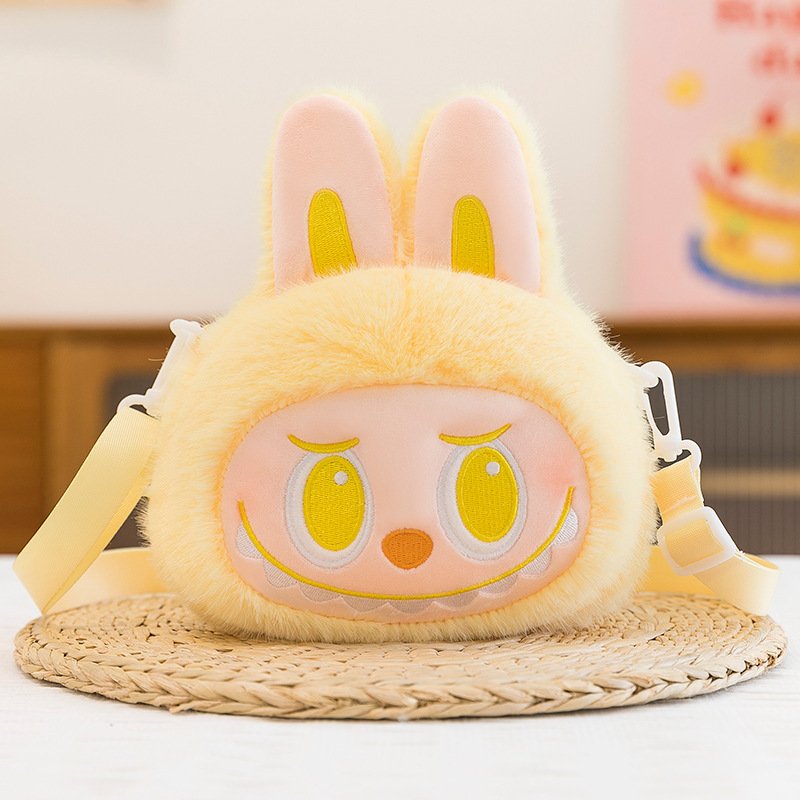 Labubu Yellow Bag Plush Shoulder – Big Into Energy Series Labubu Yellow Bag Plush Shoulder – Big Into Energy Series